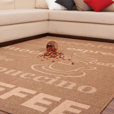 Lalee Tappeto arredo Moderno in Juta anche per esterno lavabile 60x110 cm 510 Coffee Mais_
