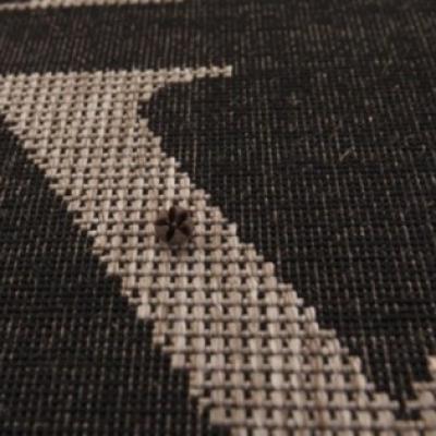 Lalee Tappeto arredo Moderno in Juta anche per esterno lavabile 120x170 cm 511 Black Silver_