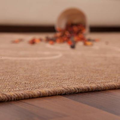 Lalee Tappeto arredo Moderno in Juta anche per esterno lavabile 120x170 cm 502 Coffee Mais_