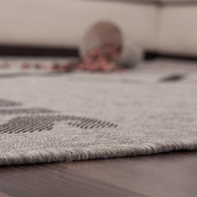 Lalee Tappeto arredo Moderno in Juta anche per esterno lavabile 120x170 cm 510 Silver Black_