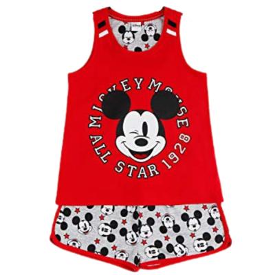Disney Pigiama estivo Mickey Mouse 2 Pezzi Canotta e Pantaloncino Bambina 6 anni