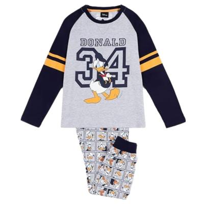 Disney Pigiama in cotone Donald 2 Pezzi Maglia e Pantalone Lunghi Bambino 4 anni