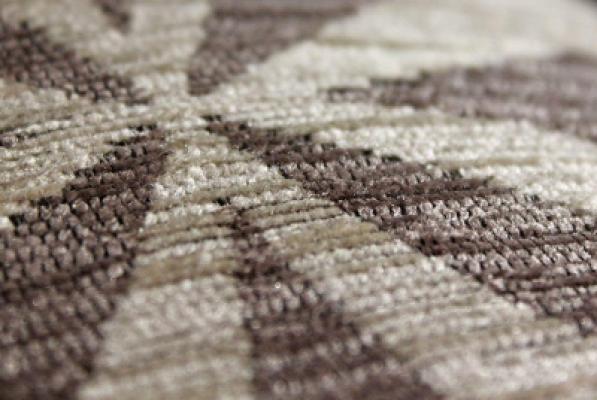 Perlarara Tappeto Geometrico 66x180 cm in cotone e poliestere - Tortora_
