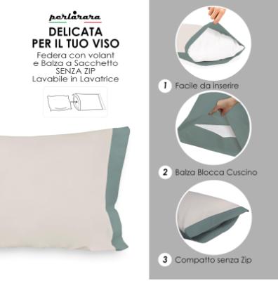 Perlarara Completo Lenzuola Singolo in Flanella - Laguna 130 Bicolor_