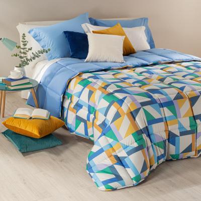Caleffi - Trapunta In Microfibra Tuxedo Singolo Bluette Modern_