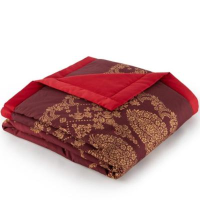 Bassetti Granfoulard Plaid Arredo imbottito In scatola Regalo Gold Decor R1_
