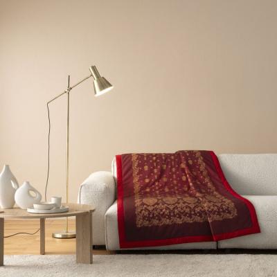 Bassetti Granfoulard Plaid Arredo imbottito In scatola Regalo Gold Decor R1_