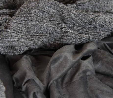 Mora Plaid in Pile 130x170 Logan - Grigio_