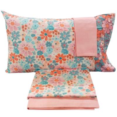 Bassetti Completo Letto Piazza e Mezza, Lenzuola Seventy Five R1 doppie Federe