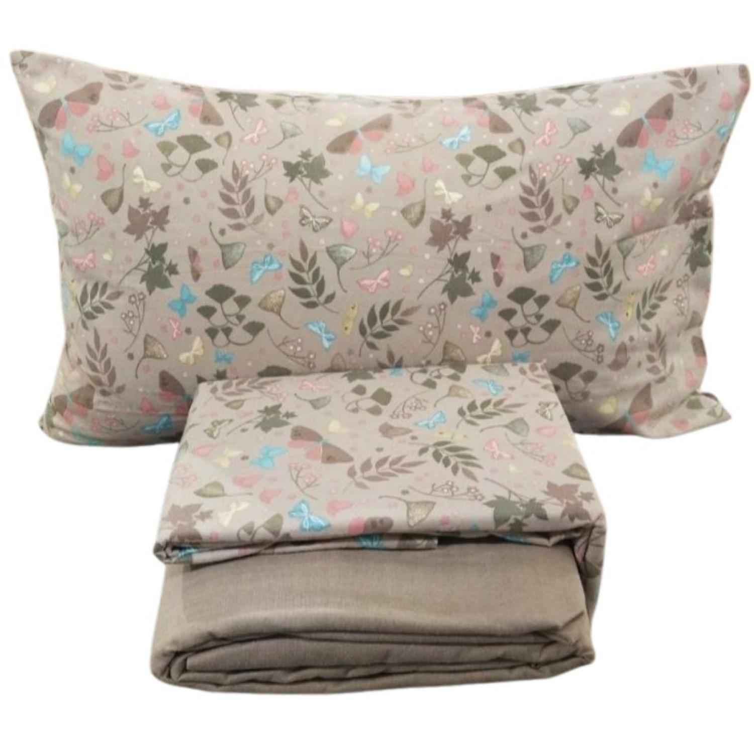 Bassetti Completo Letto Piazza e Mezza Wings 41 Lenzuola Flanella Puro Cotone Antipilling_images