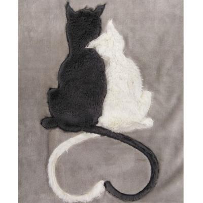 Daunex Plaid in Pile 140x180 cm Romantic Cat_