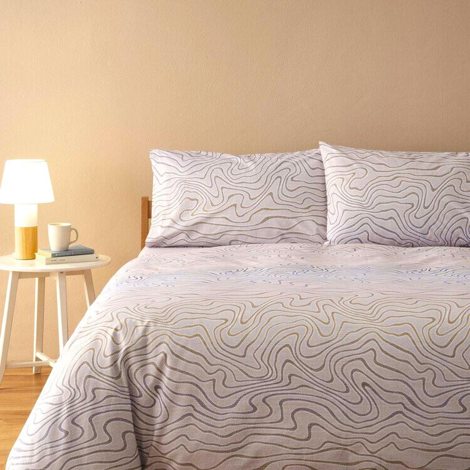 Bassetti Parure Copripiumino Singolo, Flutter 41 una piazza Sacca e Federa