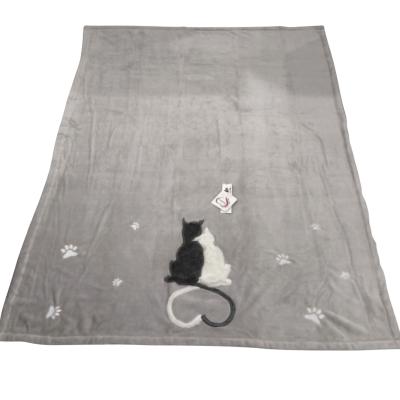 Daunex Plaid in Pile 140x180 cm Romantic Cat_