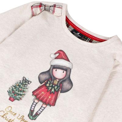 Santoro Gorjuss - Pigiama Bambina, in Cotone, Natalizio - Beige 8 anni_