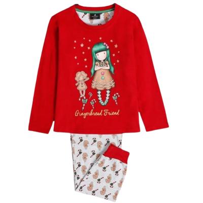 Santoro Gorjuss - Pigiama Bambina, in Cotone, Natalizio - Rosso 8 anni_