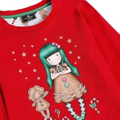 Santoro Gorjuss - Pigiama Bambina, in Cotone, Natalizio - Rosso 8 anni_