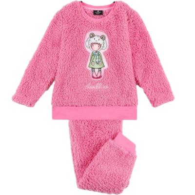 Santoro Gorjuss - Pigiama Invernale, in Pile, con polsini e stampa - Pink 4 anni_