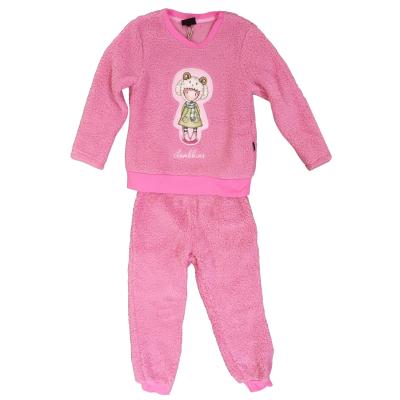 Santoro Gorjuss - Pigiama Invernale, in Pile, con polsini e stampa - Pink 4 anni_