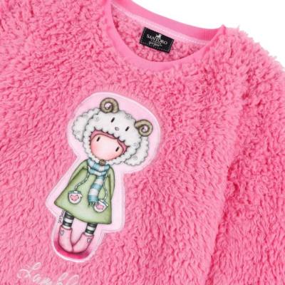 Santoro Gorjuss - Pigiama Invernale, in Pile, con polsini e stampa - Pink 4 anni_