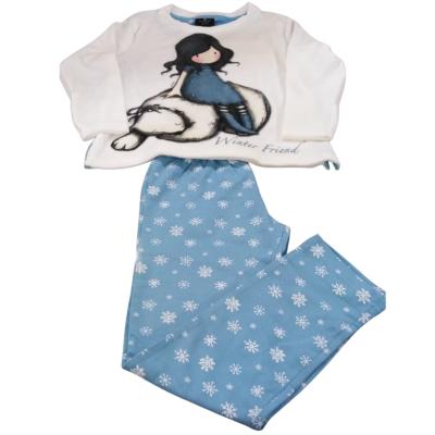Santoro Gorjuss - Pigiama Invernale Bambina con stampa - Bianco 6 anni_