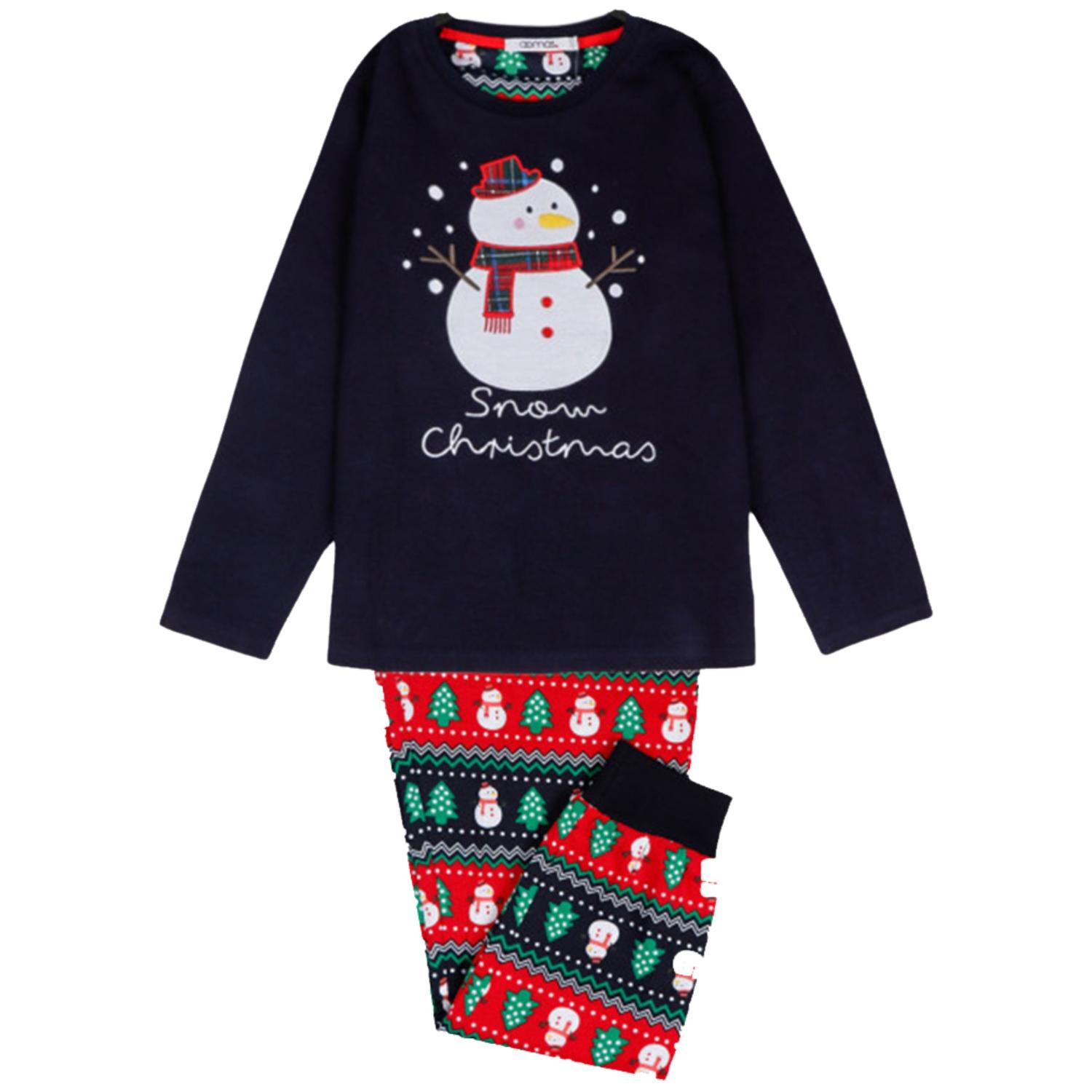 Admas - Pigiama Bambino in Cotone Natalizio - Navy 6 anni