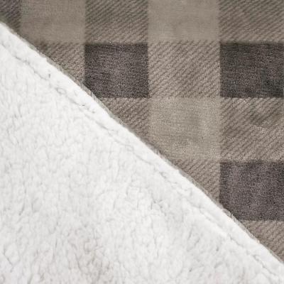 Novia Felpa Plaid con cappuccio Tartan Beige_