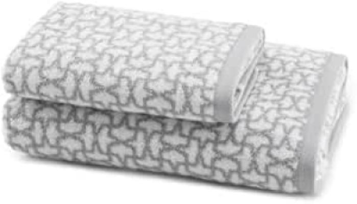 Zucchi Set Asciugamani Viso e Mani Sempione - G1 Grigio_