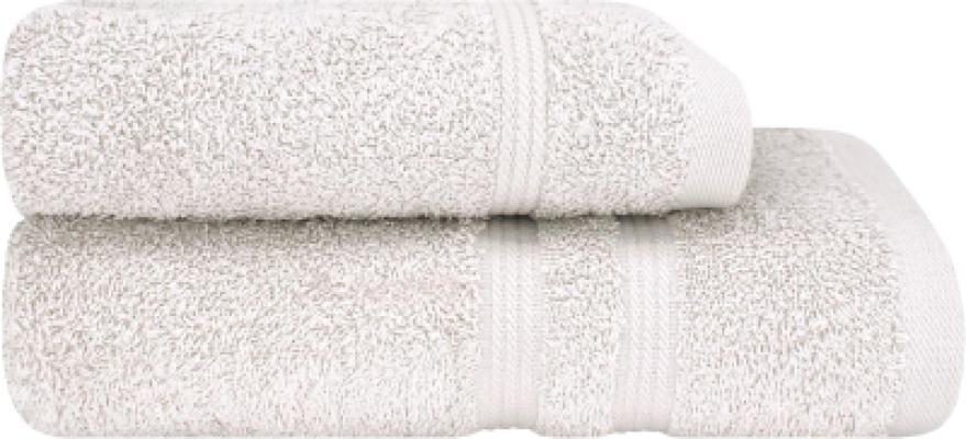 Bassetti Set Asciugamani 1+1 Viso e Mani Tinta Unita Fumo_