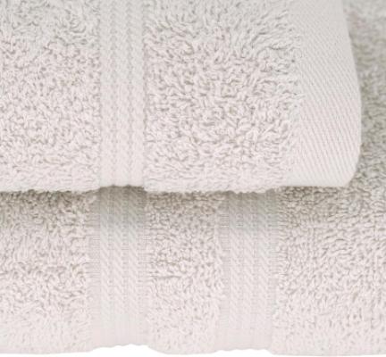 Bassetti Set Asciugamani 1+1 Viso e Mani Tinta Unita Fumo_