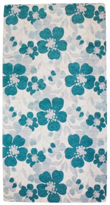 Perlarara Tappeto Arredo Multiuso 55x140 cm Firenze Chenille - Blu / Turchese_