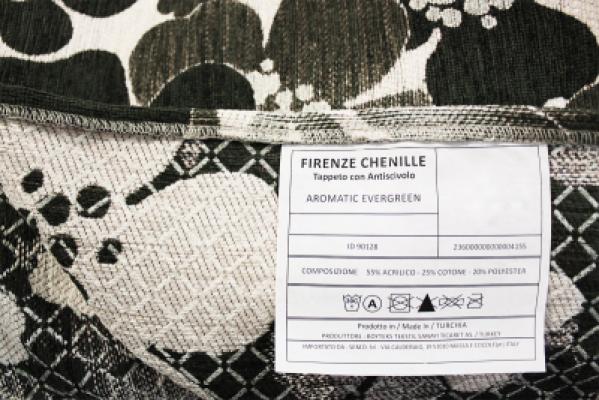 Perlarara Tappeto Arredo Multiuso 55x280 cm Firenze Chenille - Verde_