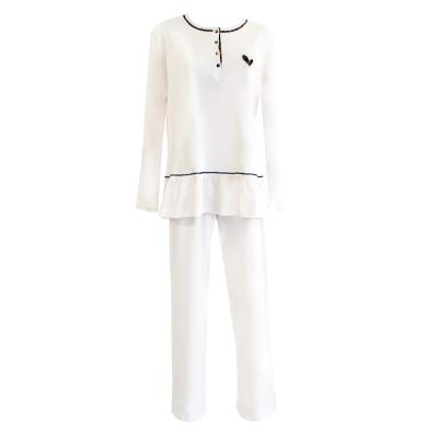 Manam Pigiama Donna Elegante Due 2 Pezzi Interlock 10915 100% Cotone TG. 44_