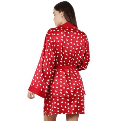 Admas Kimono Donna da Notte Sexy Baby Doll Pigiama Elegante Taglia S_