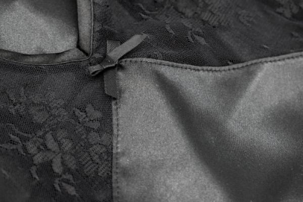 Manam vestaglia donna da Notte parigina Intima Elegante Taglia M L Nero_