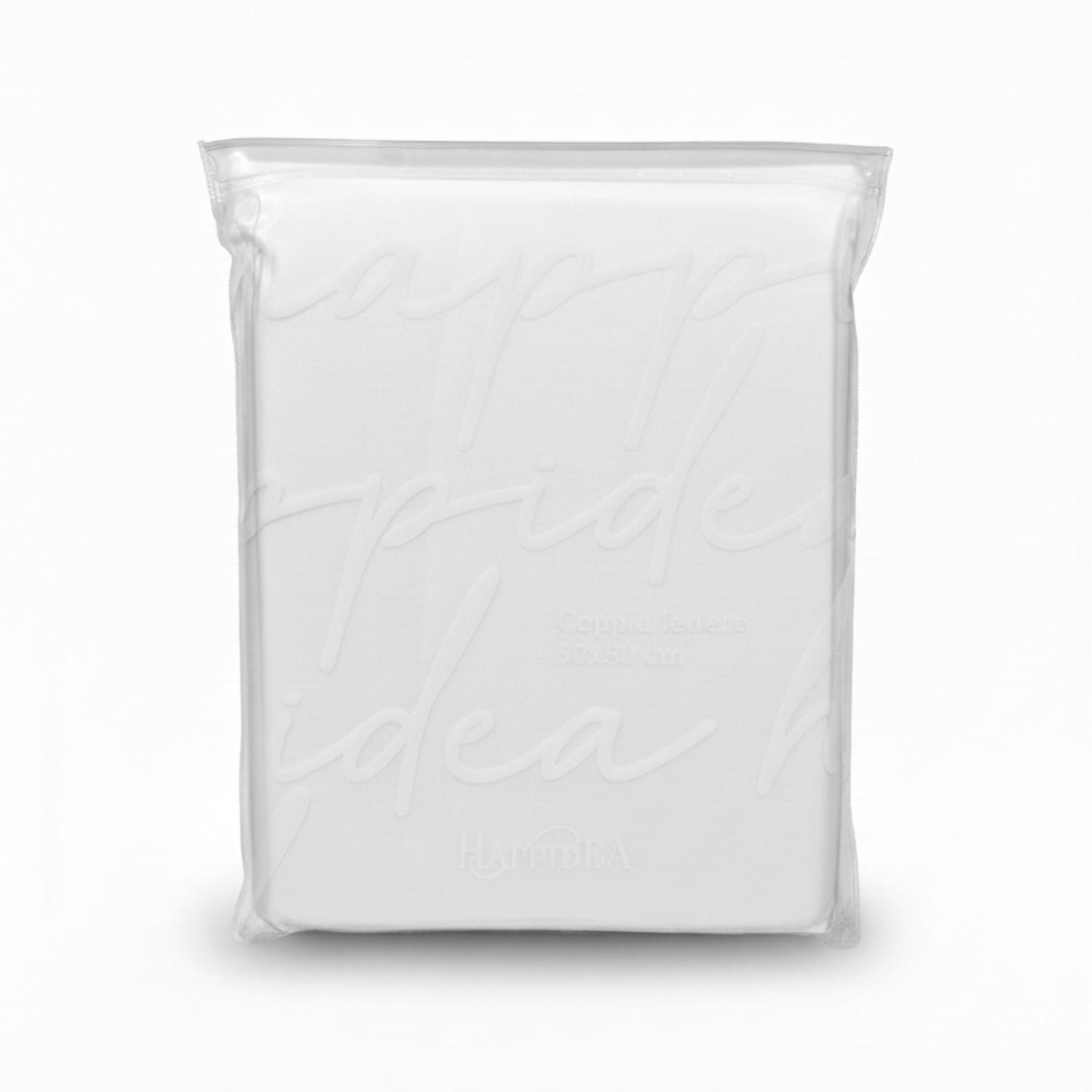 Perlarara Completo Letto Singolo Cotone Tinta Unita Bianco