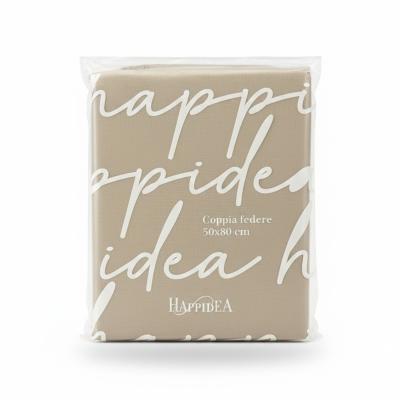 Perlarara Completo Letto Una Piazza e Mezza Cotone Tinta Unita Sabbia