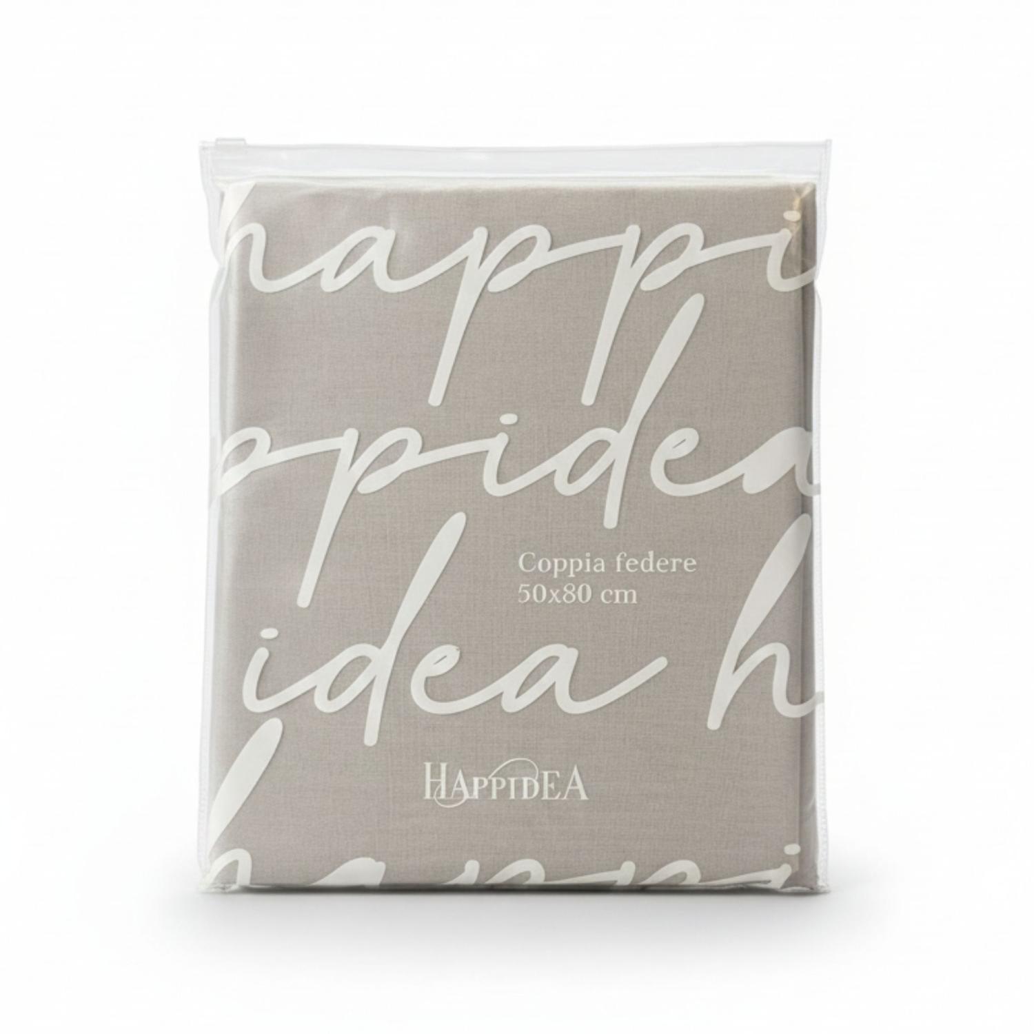 Perlarara Completo Letto Una Piazza e Mezza Cotone Tinta Unita Perla