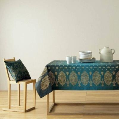 Bassetti Granfoulard Tovaglia in Puro Cotone 12 posti 150x250 cm Gold Decor V1