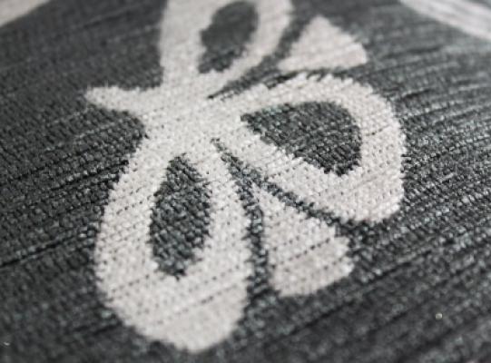 Perlarara Tappeto Cuori 66x180 cm in cotone e poliestere - Grigio_