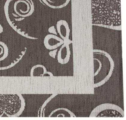 Perlarara Tappeto Cuori 66x140 cm in cotone e poliestere - Tortora_