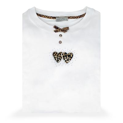 Manam Pigiama Donna Elegante Due 2 Pezzi Interlock 10913 100% Cotone TG. 50_