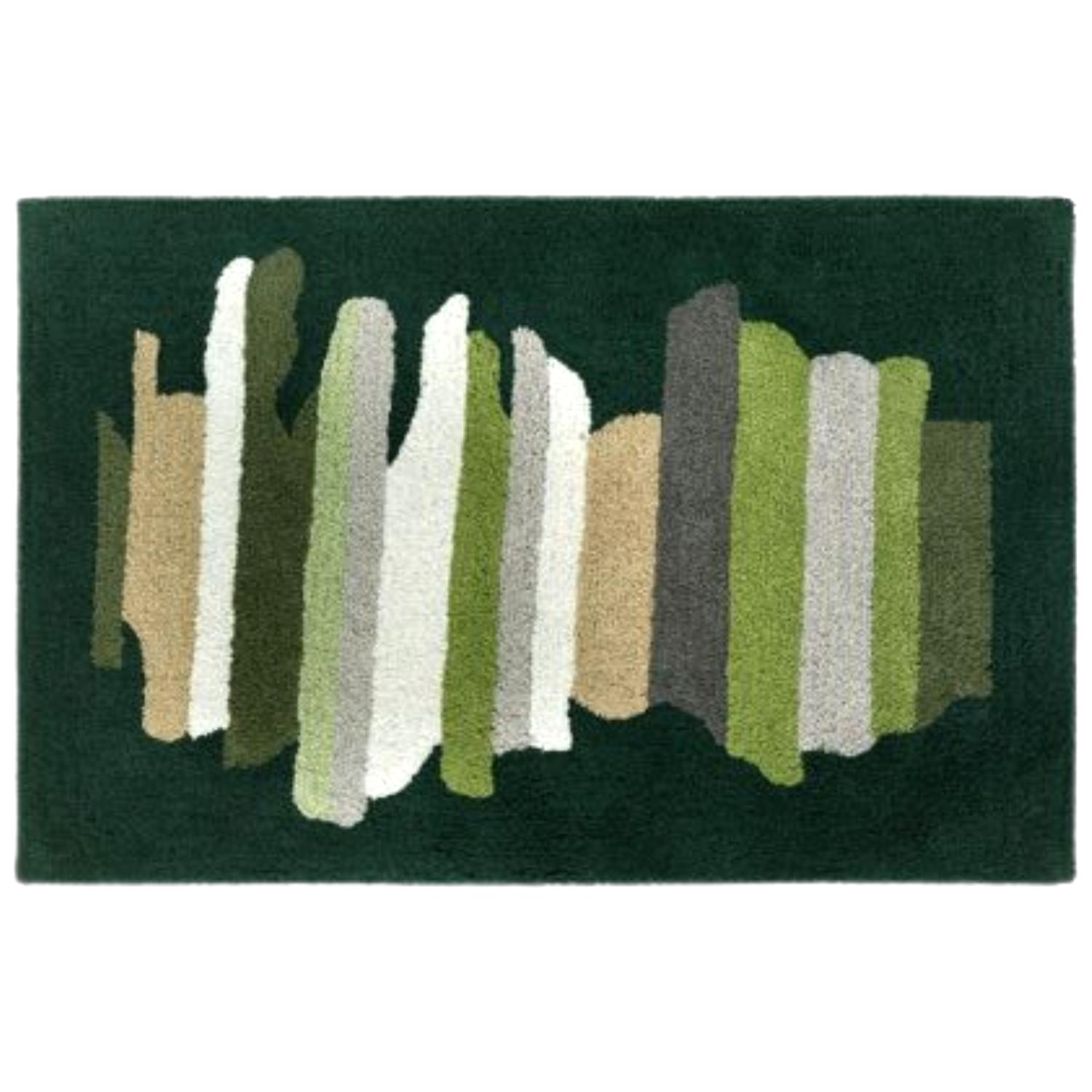 Mirabello Tappeto Bagno Carrara 50x80 cm in cotone John 004 Green