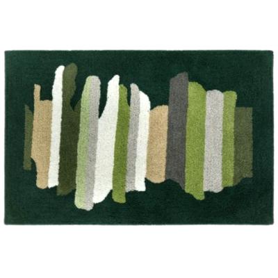 Mirabello Tappeto Bagno Carrara 70x110 cm in cotone John 004 Green