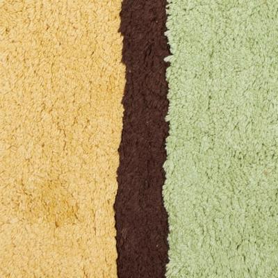 Mirabello Tappeto Bagno Carrara 50x80 cm in cotone Amorgos 002 Green_