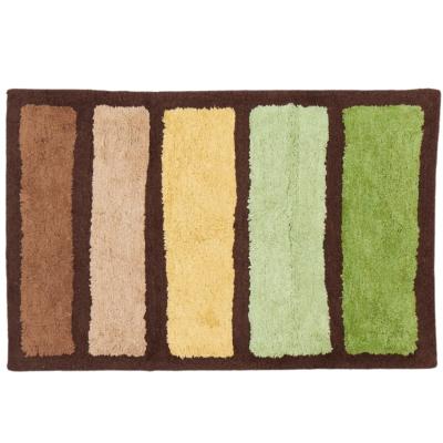 Mirabello Tappeto Bagno Carrara 50x80 cm in cotone Amorgos 002 Green_