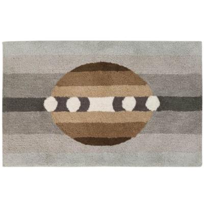 Mirabello Tappeto Bagno Carrara 70x140 cm in cotone Mykonos 003 Grey