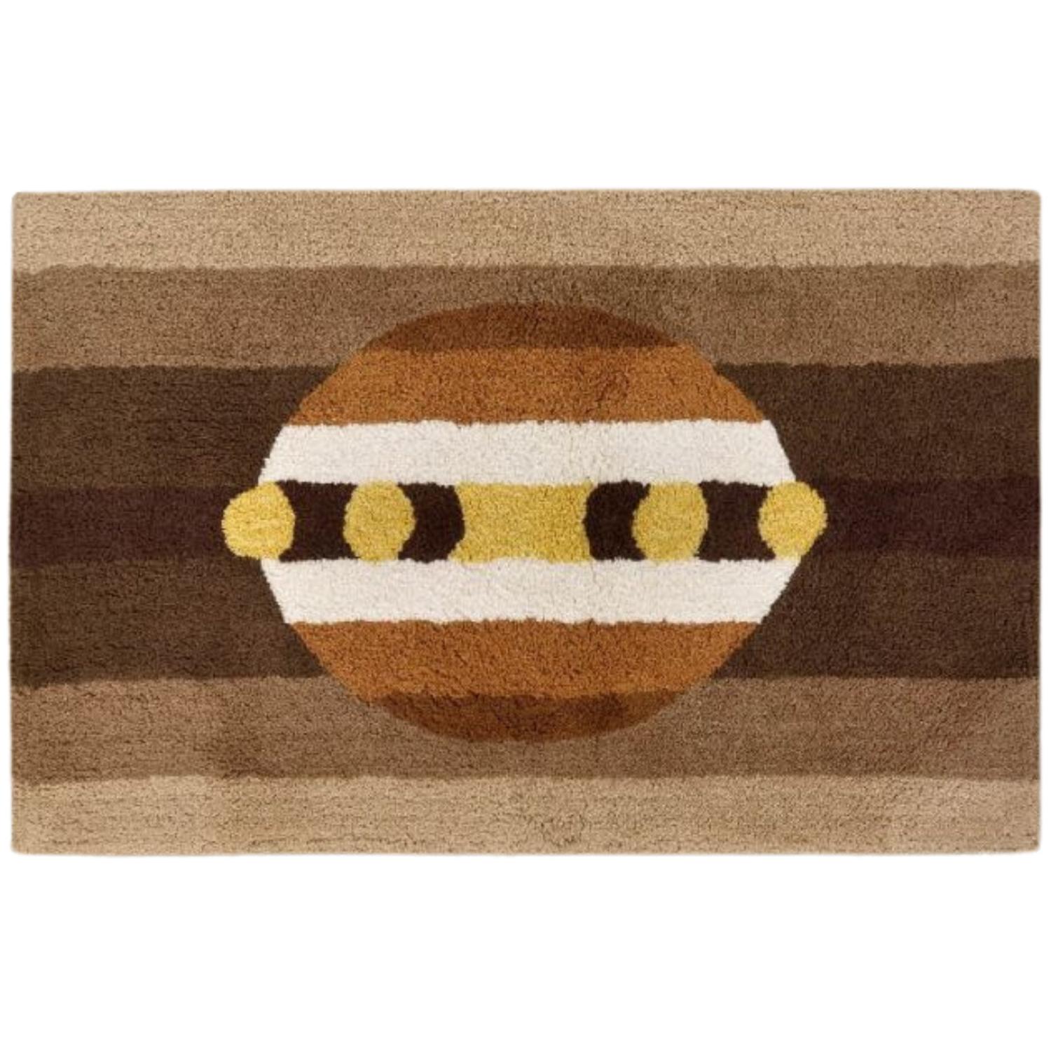 Mirabello Tappeto Bagno Carrara 70x110 cm in cotone Mykonos 002 Brown