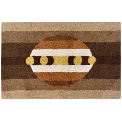 Mirabello Tappeto Bagno Carrara 70x140 cm in cotone Mykonos 002 Brown