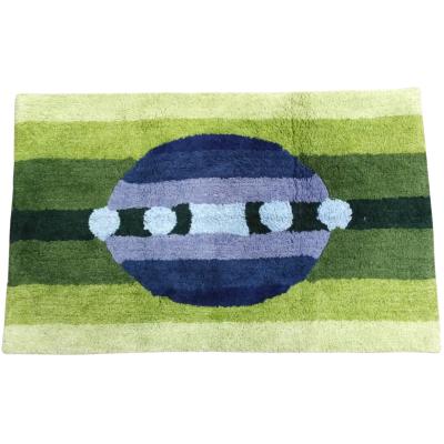 Mirabello Tappeto Bagno Carrara 70x140 cm in cotone Mykonos 001 Blue