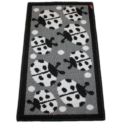 PERLARARA - Tappeto Cucina Antiscivolo Road 57x130 cm - Pelo Rasato Nero